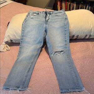 GAP Factory Light Blue Straight Leg Jeans